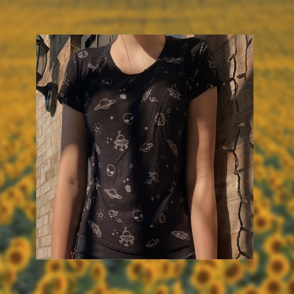 Galaxy crop top